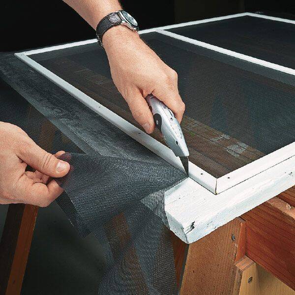 Window Rescreening Tools Repairing a fiberglass window screen